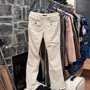 Smart Set Cream Corduroy Trousers